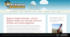 Desktop Screenshot of brecklandballoons.co.uk